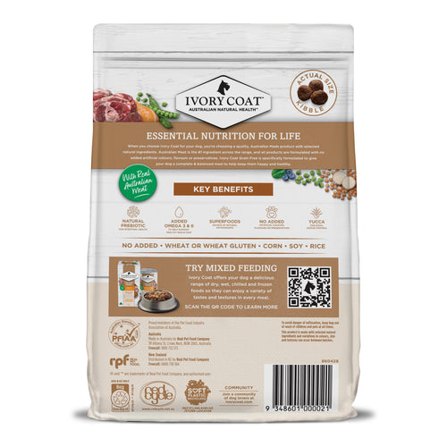Ivory Coat DOG 狗糧 Grain Free【Lamb & Kangaroo】Adult Dog 無穀物 羊肉+袋鼠 成犬 13kg (訂貨需時3-5天)(IALK13) Ivory Coat DOG 狗糧 Grain Free【Lamb & Kangaroo】Adult Dog 無穀物 羊肉+袋鼠 成犬 13kg (訂貨需時3-5天)(IALK13)